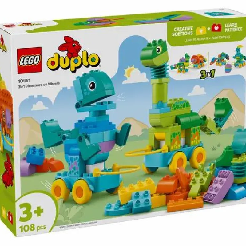 LEGO® Bauen>DUPLO® Dinos Auf Rädern 3-In-1-Set