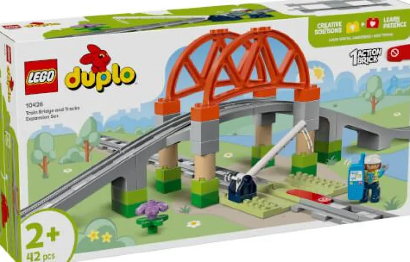 LEGO® Bauen>DUPLO® Eisenbahnbrücke und Schienen – Erweit