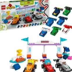 LEGO® Bauen>DUPLO® F1® Team Rennautos mit Rennfahrern 10
