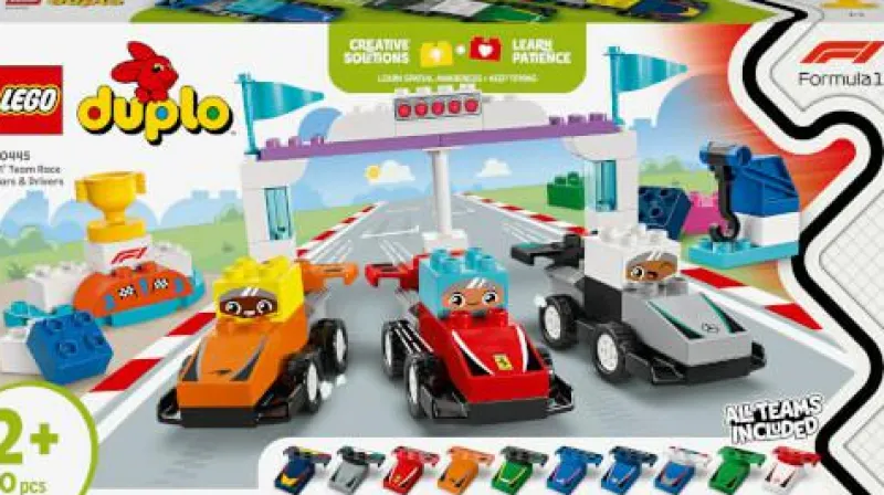 LEGO® Bauen>DUPLO® F1® Team Rennautos mit Rennfahrern 10