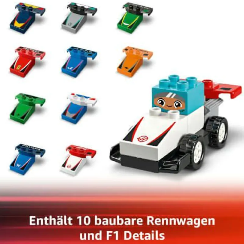 LEGO® Bauen>DUPLO® F1® Team Rennautos mit Rennfahrern 10