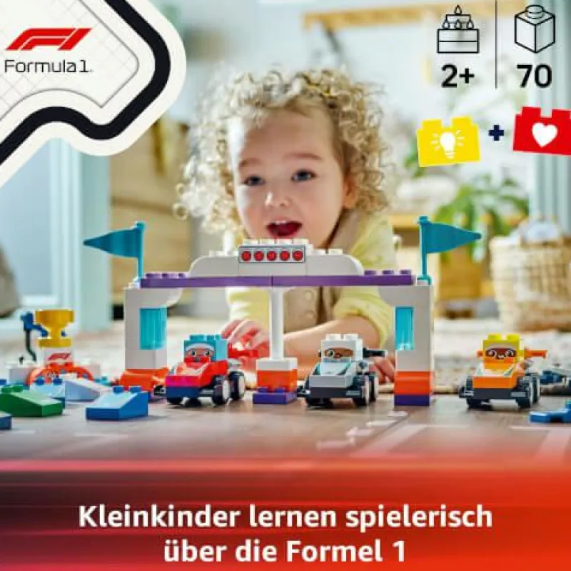 LEGO® Bauen>DUPLO® F1® Team Rennautos mit Rennfahrern 10