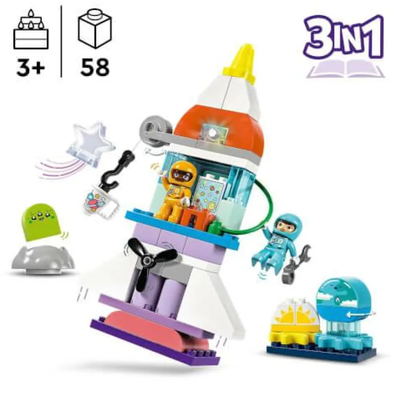 LEGO® Bauen>DUPLO® 3-in-1-Spaceshuttle für viele Abenteu
