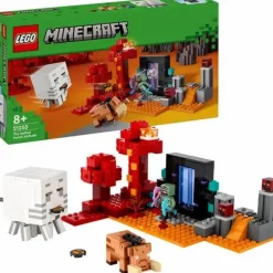 LEGO® Klemm- Und Magnetbaukästen>Minecraft™ Hinterhalt am Netherportal 21255
