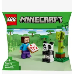 LEGO® Klemm- Und Magnetbaukästen>Minecraft™ Steve mit Baby-Panda 30672