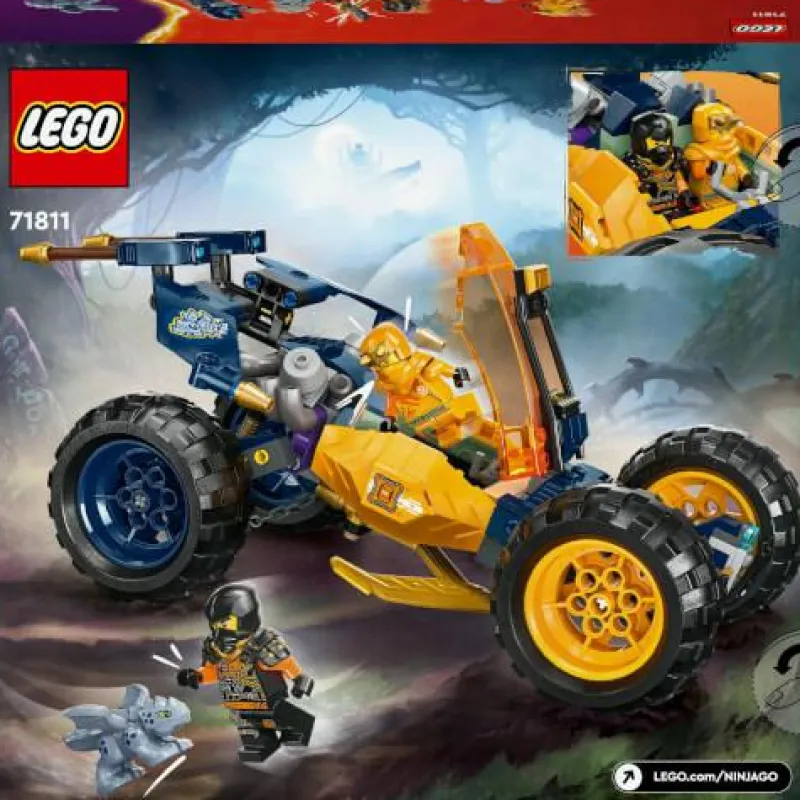 LEGO® Klemm- Und Magnetbaukästen>NINJAGO® Arins Ninja-Geländebuggy 71811