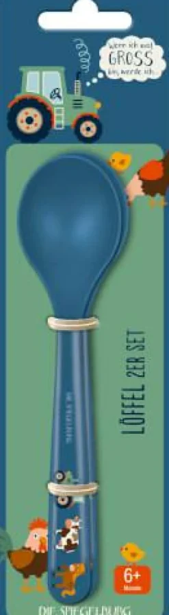 COPPENRATH SPG Kinder>Löffel 2er Set Traktor Edition 2 - Wenn ich mal gr