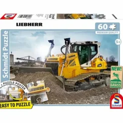 Schmidt Spiele Kinderpuzzle>Liebherr, Planierraupe Pr736 60 Teile