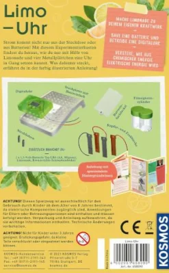 Kosmos Experimentieren>Limo-Uhr - Erzeuge Strom aus deiner Limonade