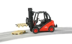 Bruder Fahrzeuge Und Fluggeräte>Linde Gabelstapler H30D mit 2 Paletten