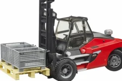 Bruder Fahrzeuge Und Fluggeräte>Linde HT160 Stapler mit Palette, 3 Boxen