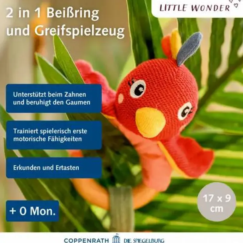 COPPENRATH SPG Spielen>Little Wonder - Holz-Ringrassel Paradiesvogel