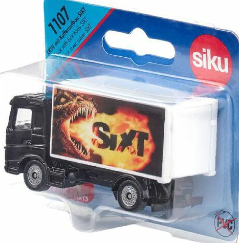 Siku Fahrzeuge Und Fluggeräte>LKW mit Kofferaufbau Sixt 1107