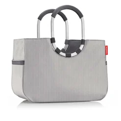 Reisenthel Taschen Und Körbe>Loopshopper L Herringbone Grey Einkaufstasche