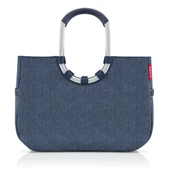 Reisenthel Taschen Und Körbe>Loopshopper L Herringbone Dark Blue Einkaufstasche