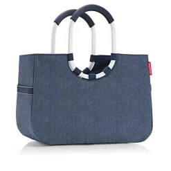 Reisenthel Taschen Und Körbe>Loopshopper L Herringbone Dark Blue Einkaufstasche