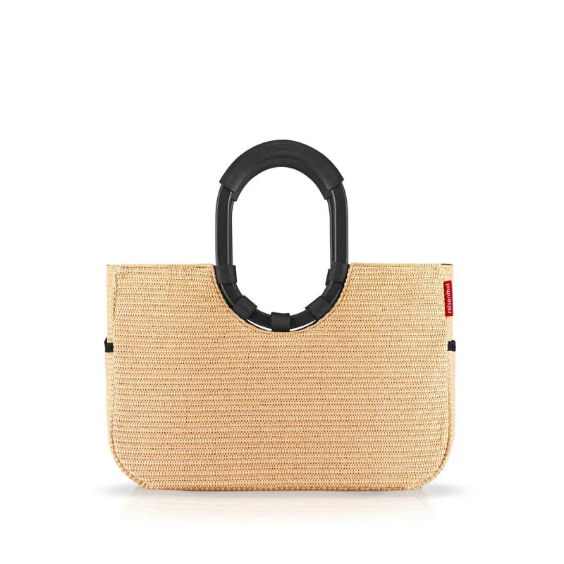 Reisenthel Taschen Und Körbe>Loopshopper M Frame Raffia Black Einkaufstasche