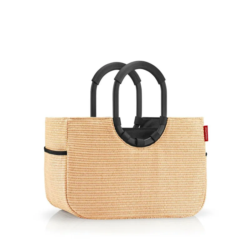 Reisenthel Taschen Und Körbe>Loopshopper M Frame Raffia Black Einkaufstasche