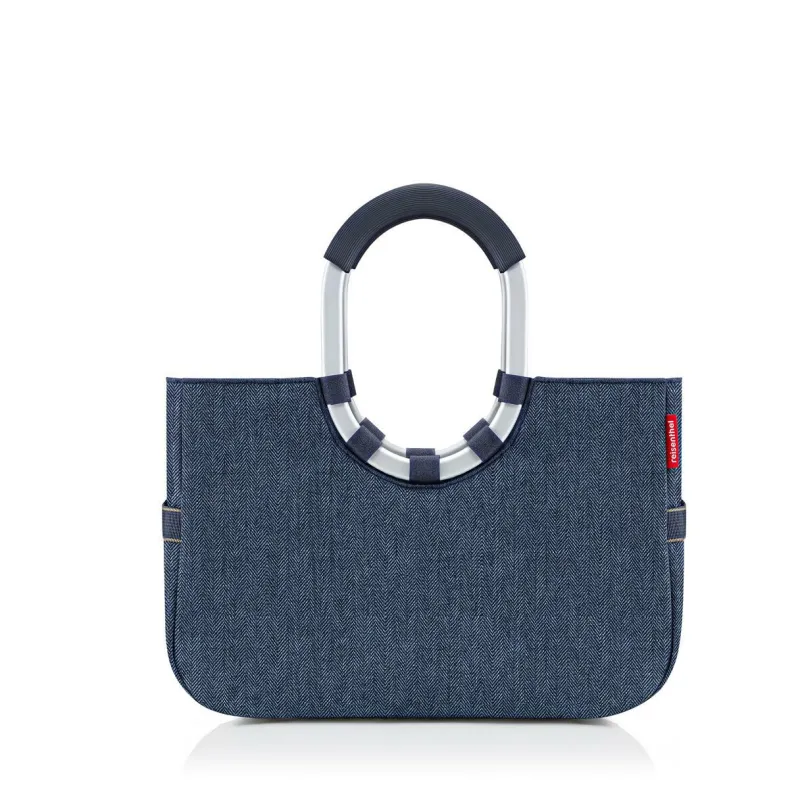 Reisenthel Taschen Und Körbe>Loopshopper M Herringbone Dark Blue Einkaufstasche