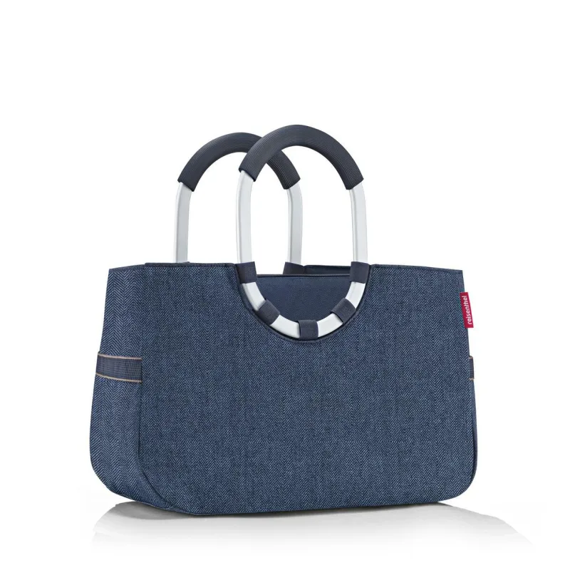 Reisenthel Taschen Und Körbe>Loopshopper M Herringbone Dark Blue Einkaufstasche