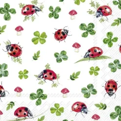 IHR Servietten Und Serviettenringe|Servietten>LUCKY LADYBUGS Cocktail-Servietten C1037200