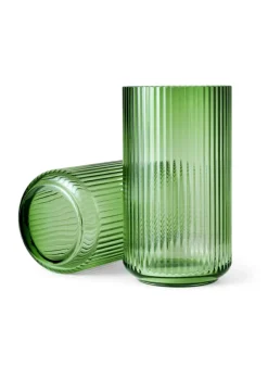 Lyngby Vasen>Vase H31 copenhagen green mundgeblasenes gl