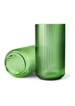 Lyngby Vasen>Vase H38cm copenhagen green mundgeblasenes