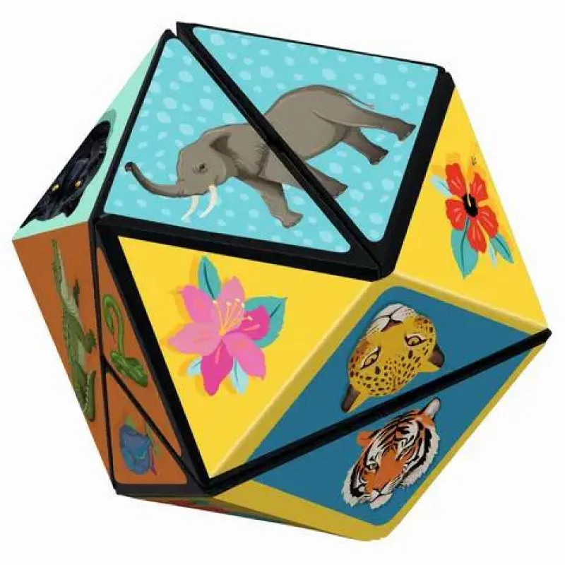 Moses Kinderpuzzle>Magischer Puzzle-Würfel 'Im Dschungel'