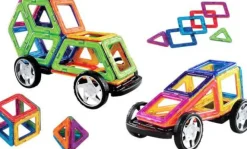 Creathek Klemm- Und Magnetbaukästen>Magnet-Bauset mit Rädern, 32 Teile