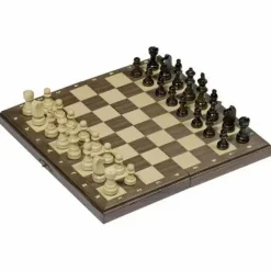 Gollnest & Kiesel Familien- Und Gesellschaftsspiele>Magnetisches Schachspiel in Holzklappkasten