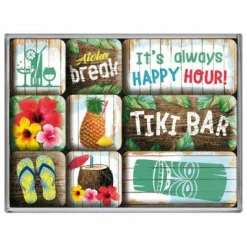 Nostalgic-Art Wand- Und Fensterdekoration>Magnet-Set (9-tlg) »Tiki Bar«