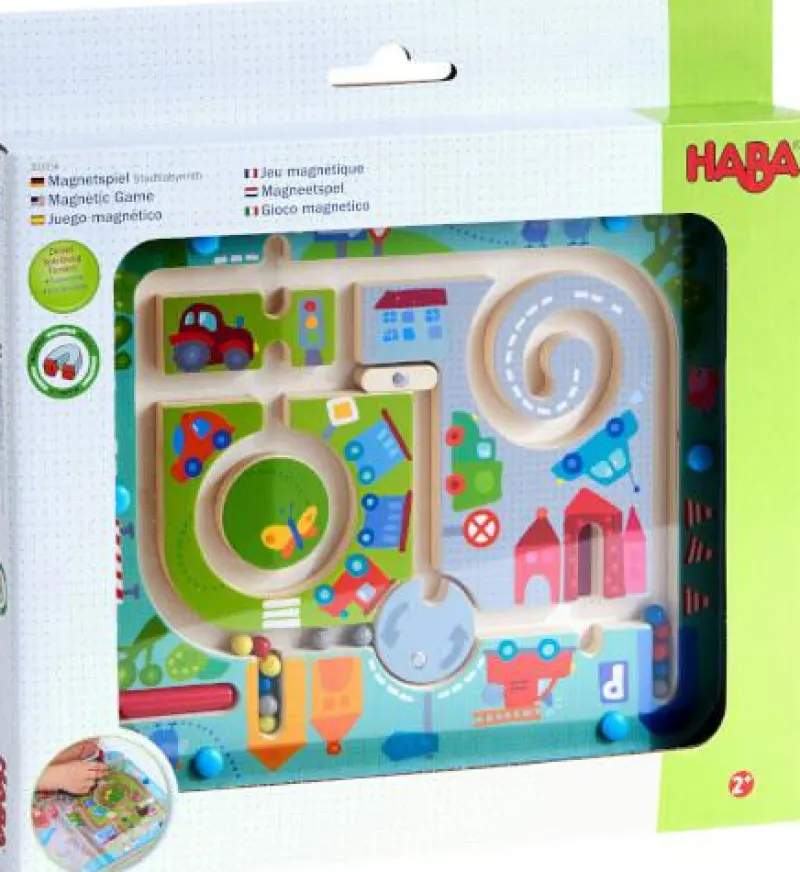 Haba Kinderspiele>Magnetspiel Stadtlabyrinth