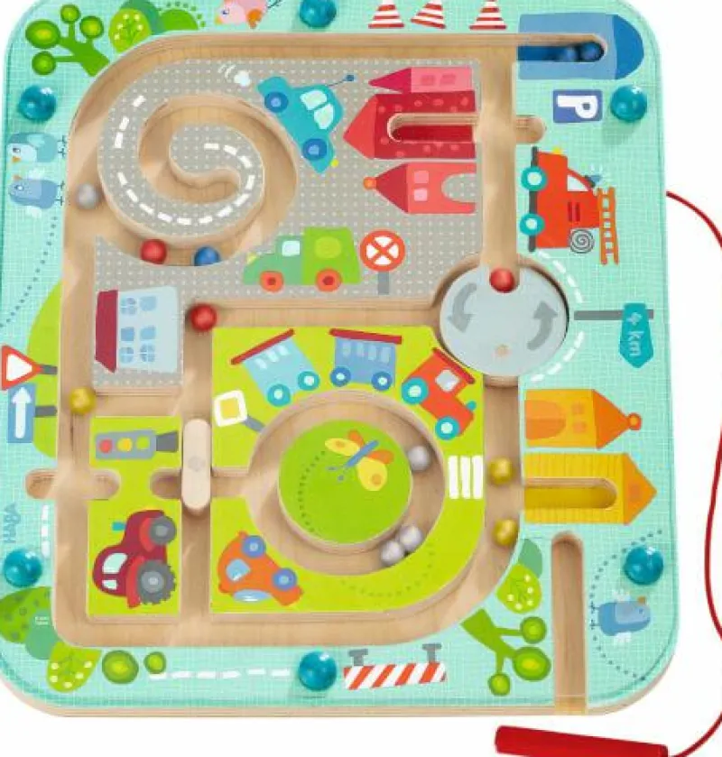 Haba Kinderspiele>Magnetspiel Stadtlabyrinth