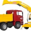 Bruder Fahrzeuge Und Fluggeräte>MAN TGA Kipper + Liebherr Schaufelbagger