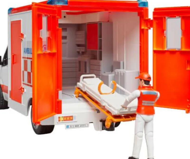 Bruder Fahrzeuge Und Fluggeräte>MB Sprinter Ambulanz mit Fahrer L+S