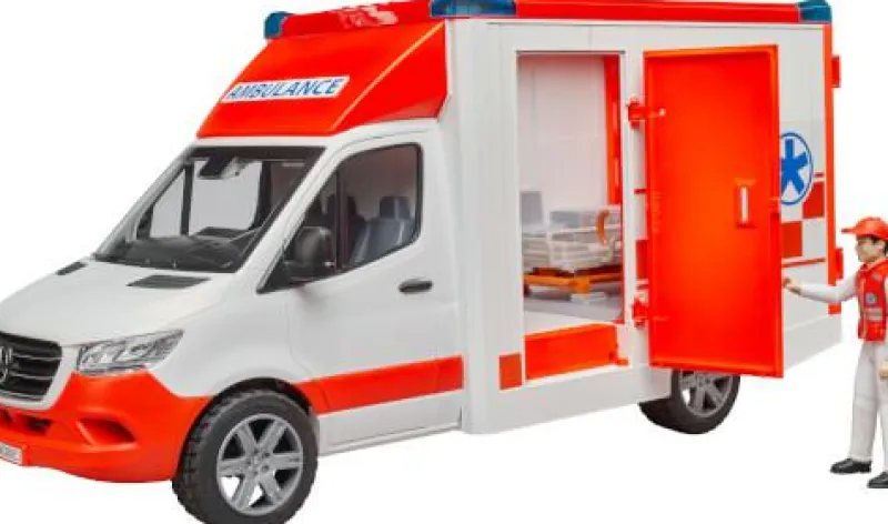 Bruder Fahrzeuge Und Fluggeräte>MB Sprinter Ambulanz mit Fahrer L+S