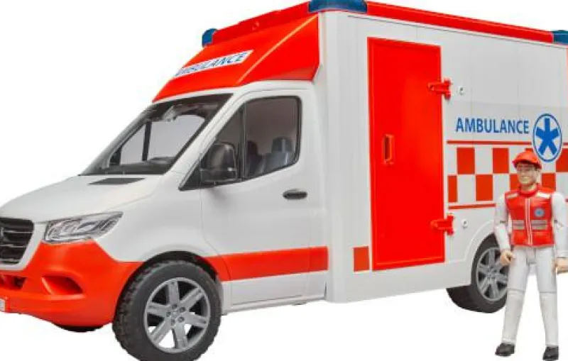 Bruder Fahrzeuge Und Fluggeräte>MB Sprinter Ambulanz mit Fahrer L+S