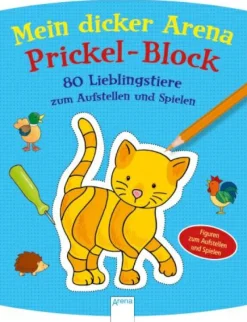 Arena Verlag Malen Und Zeichnen>Mein Dicker Arena Prickel-Block - 80 Lieblingstier