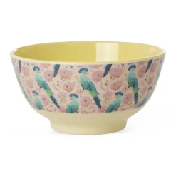 Rice A/S Melamin Und Bambus>Melamine Bowl with Exotic Bird Print Medium 700ml