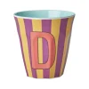 Rice A/S Melamin Und Bambus>Melamine Cup D Stripes Medium 250ml
