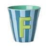 Rice A/S Melamin Und Bambus>Melamine Cup F Stripes Medium 250ml