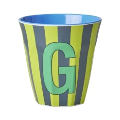 Rice A/S Melamin Und Bambus>Melamine Cup G Stripes Medium 250ml