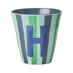 Rice A/S Melamin Und Bambus>Melamine Cup H Stripes Medium 250ml
