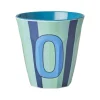 Rice A/S Melamin Und Bambus>Melamine Cup O Stripes Medium 250ml