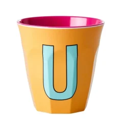 Rice A/S Melamin Und Bambus>Melamine Cup U Apricot Medium 250ml