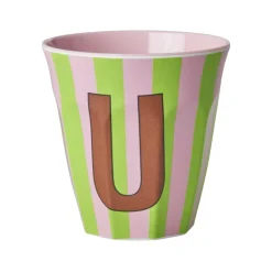 Rice A/S Melamin Und Bambus>Melamine Cup U Stripes Medium 250ml