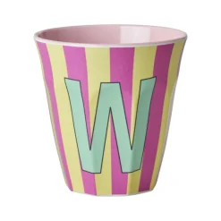 Rice A/S Melamin Und Bambus>Melamine Cup W Stripes Medium 250ml