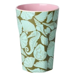 Rice A/S Melamin Und Bambus>Melamine Cup with Seashell Print - Tall 400ml