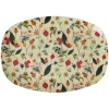 Rice A/S Melamin Und Bambus>Melamine Rectangular Plate with Winter Rosebuds Pr