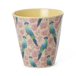 Rice A/S Melamin Und Bambus>Melamine Rectangular Plate with Exotic Bird Print